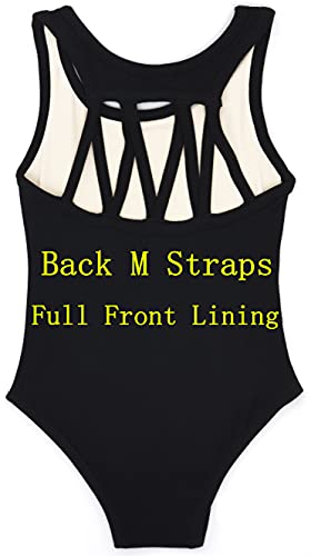 Girls Toddler Ballet Leotard - DANSHOW Tank Dance Leotard, 9-10 Years Black