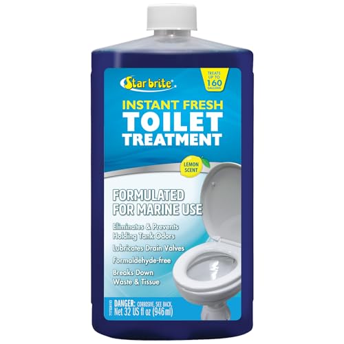 Instant Fresh Toilet Treatment with Lemon Scent - 32oz - Odor & Waste Control for RV & Marine
