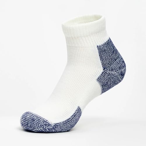 Thorlos Running Mini Crew Socks - Single Pair, X-Large White Navy
