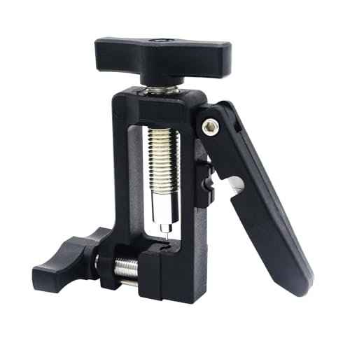 2 in 1 Hydraulic Hose Cutter & Needle Driver Tool for Bicycle Brake Repair, Lightweight Aluminum Alloy with Plastic Handle, MTB Road Bike Oil Line Cutting and Fitting Installation