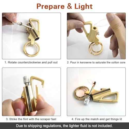 2 Pack Permanent Match Infinity Lighter, Permanent Match Infinity Lighter with Multitool Keychain Bottle Opener, Keychain Multitool for Camping & Hiking, Gift for Man