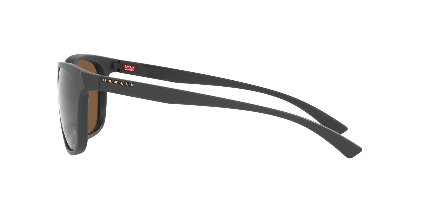 Oakley Womens OO9473 Leadline Square Sunglasses, Matte Carbon/Prizm Bronze, 56 mm