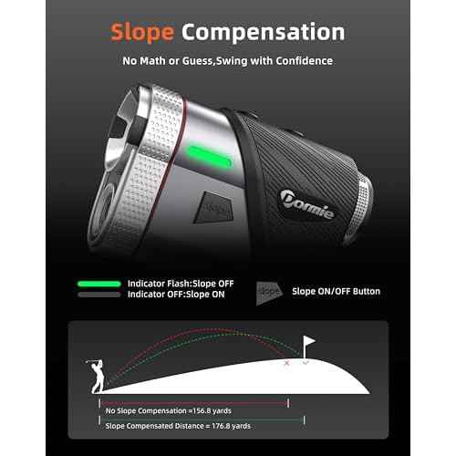 Dormie Golf Rangefinder with Slope,800 Yards Laser Range Finder Golfing,Aluminum Alloy Body,Flag Pole Locking Vibration,Slope Compensation,6X Magnification Rangefinder with Magnet
