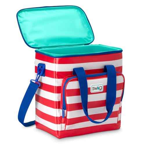 Swig Life Triple Insulated Cooler Bag with Zipper, Large Travel Cooler Bag Holds 16-24 Cans, or 6 Wine Bottles, Insulated