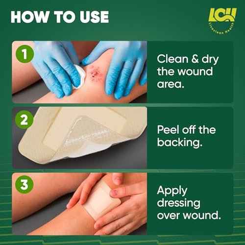 12 CT Silicone Foam Dressing 3x3 - Sterile Silicone Bandages for Wounds - Absorbent and Adhesive Foam Bandages for Wounds and Injury Care by Livaclean Health