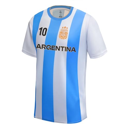 Unisex Argentina Football T-Shirt X-Large Light Blue - Officially Licensed Soccer Apparel