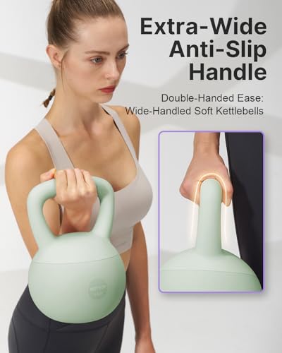 Soft Kettlebell with Anti-Slip Grip and Floor-Friendly Base - Home Gym Equipment