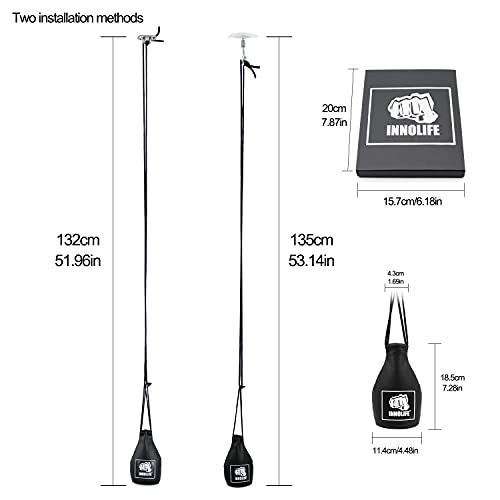 INNOLIFE Black Boxing Slip Bag for Reflex Training - No Filler