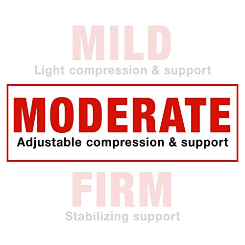 Adjustable Ankle Support Brace - Moderate Compression for Injury Recovery & Prevention, Fits Left or Right - Pack of 1