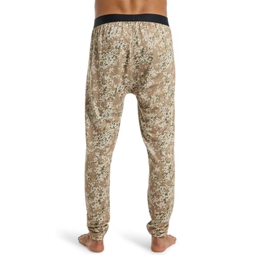 Burton Men's Midweight Base Layer Pants, Snowfall Camo, XL