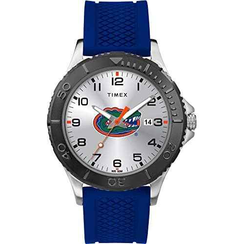 Timex Tribute Men's Collegiate Gamer 42mm Watch ? Florida Gators with Royal Blue Silicone Strap