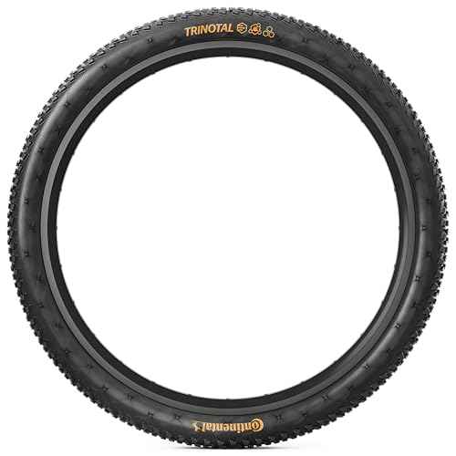 Continental Trinotal 29x2.10 Tubeless Ready Mountain Bike Tire | 1 Pack, Fast & Grippy On Mixed Terrain, E25 Electric Bike Rated, Folding ? Grip Compound, Trail Casing, Black