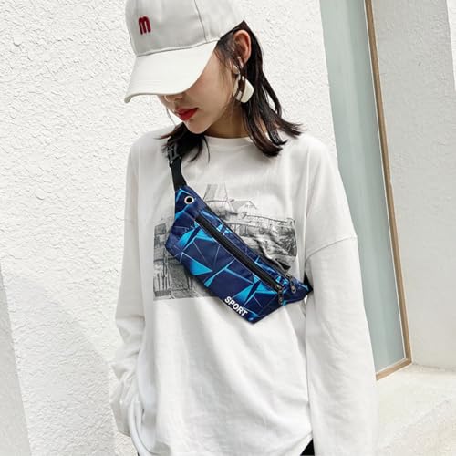 Sports Waist Pack - Running Fanny Pack for Men Women, Lightweight Crossbody Gym Bag with Zipper Pockets, For Hiking Travel