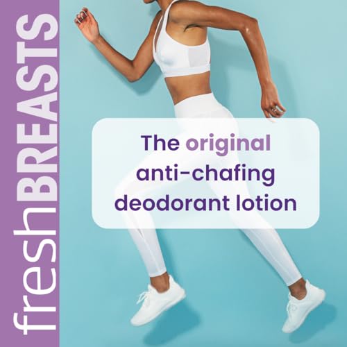 Fresh Breasts Anti-Chafing Deodorant Lotion 3.4oz Pack of 2 – Soothing Body Powder for Women
