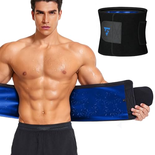 Waist Trimmer Belt for Men & Women - Sweat Belly Fat Loss Band