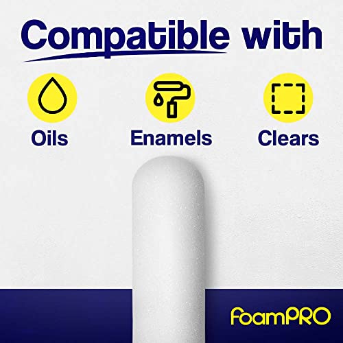 4-Inch Foam Roller Refills Pack of 10 for Smooth Paint Application - Fine Finisher