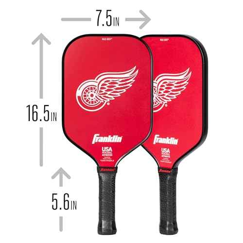 Franklin Sports NHL Team Pickleball Paddles - Official NHL Hockey Team Logo Pickleball Paddles - Signature Series 13MM Pickleball Paddle with MaxGrit - USA Pickleball (USAPA) Approved
