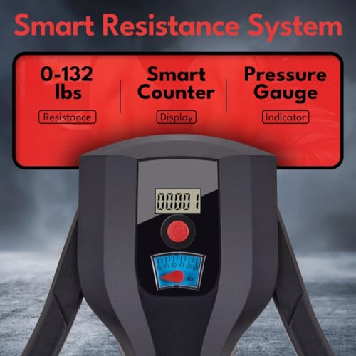 Adjustable Pelvic Floor Exercise Device - Black-Red Thigh Trainer 0-132lbs