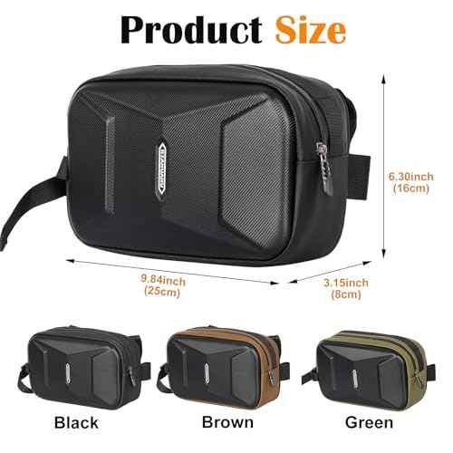 Bike Handlebar Bag, EVA Waterproof Bike Front Bag, 3.2L Bicycle Frame Storage Bag Waist Shoulder Bag, Bike Pouch for Road Mountain Bicycle Cycling Travel Hiking