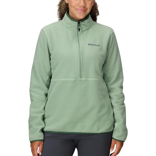 MARMOT Women's Rocklin 1/2 Zip Jacket - Classic, Warm, Lightweight 100-Weight Fleece Layer