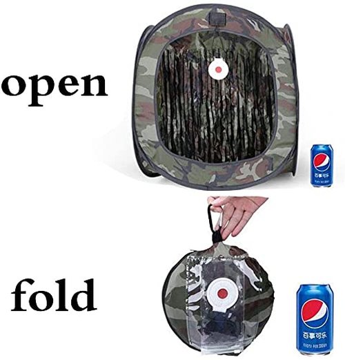 Foldable Portable Airsoft Target with BB Trap, Slingshot Target Box Collection Box, Slingshot Target Box for Hanging or Standing, Reusable Training Hunting Practice Net