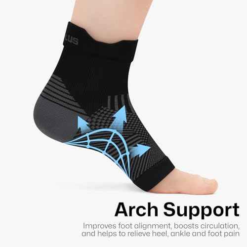 PAPLUS 6 Pairs Plantar Fasciitis Socks Women & Men - Foot Sleeve for Achilles Tendonitis Relief - Reduces Heel Spur Pain, Swelling - Ankle Brace with Arch Support for Sports Injury Recovery