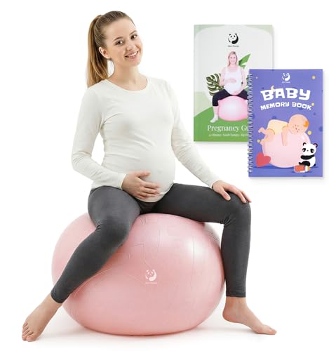 Pregnancy Birthing Ball 1.7mm Extra Thick Anti-Burst Yoga Ball for Labor & Support