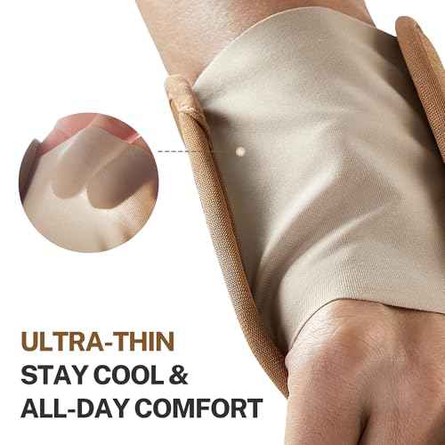 Carpal Tunnel Wrist Brace For Work With Splint and Palm Cushion, Wrist Pain Relief Support for Men and Women, Ideal for Carpal Tunnel, Tendinitis, Arthritis (Right Hand, L/XL)