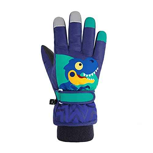 American Trends Kids Waterproof Winter Gloves Warm Snow Gloves Boys Girls Ski Gloves Toddler Mittens Windproof