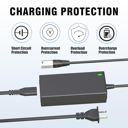 24V 2A XLR Power Charger for Mobility Wheelchairs and Scooters