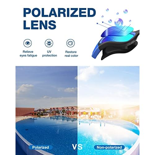 ZIONOR G1 Polarized Swimming Goggles for Unisex Adult Women Anti Fog 100% Anti UV Diving Goggles