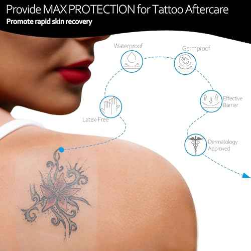Transparent Film Dressing, 6"x 8" 20 Packs Clear Waterproof Bandage for Wound Care or IV Shield, Tattoo Aftercare Bandage, Scar Therapy, Adhesive Patches for Swimming, Showering, Wounds