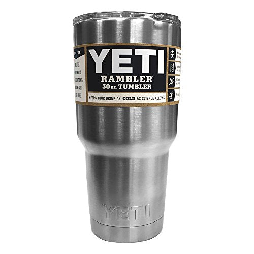 30 Oz Stainless Steel Vacuum Insulated Tumbler with Lid - YETI Rambler