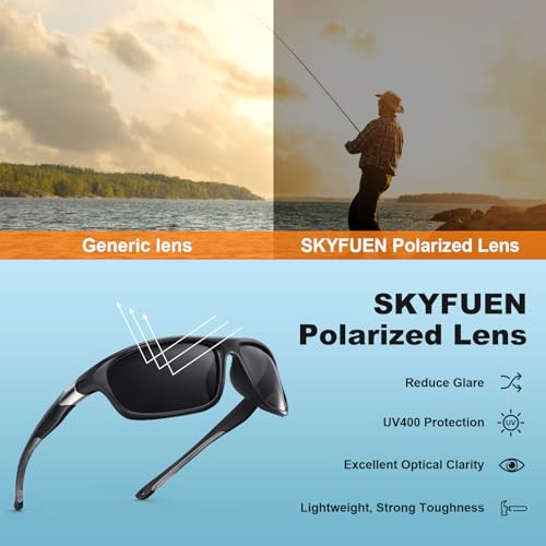 Polarized Bifocal Reading Sunglasses - Black + 2.5x - Sports & Outdoor