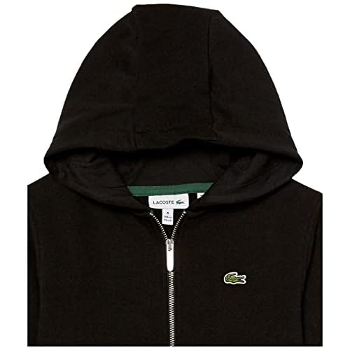 Lacoste Boys Classic Full-Zip Fleece Hooded Sweatshirt