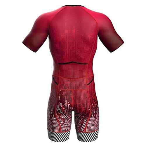 Sparx Mens Triathlon Suit - Aero Triathlon Suit Men - Short Sleeve Tri Suit Racesuit