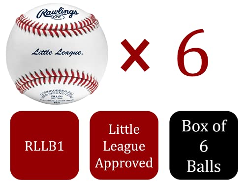 Youth Baseballs Box of 6 - Competition Grade Little League Balls