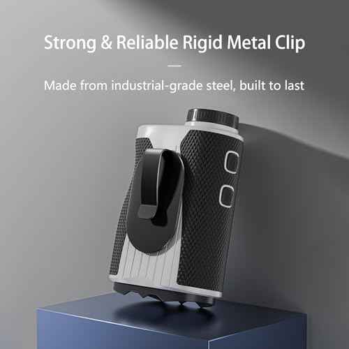 Metal Landing Pad, Industrial-Grade Rigid Clip for Magnetic Golf Equipment and Accessories. Secure Hold and Easy Access for Rangefinders. Magnetic Golf Gear Compatible£¬Black