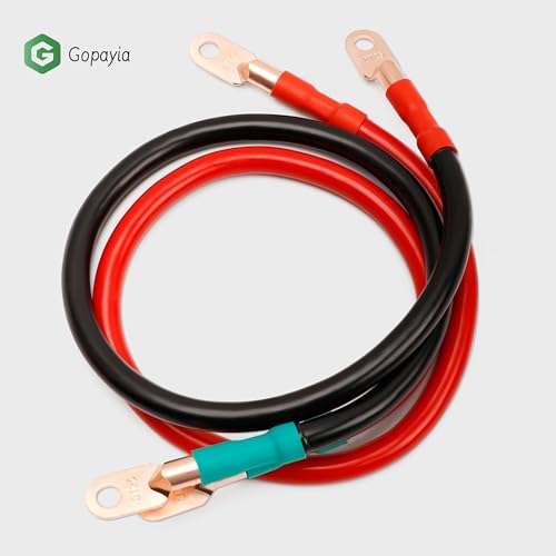 9-inch 4 AWG Golf Cart Battery Cables for EZGO TXT 1994-UP 36V/48V Pure Copper Wire