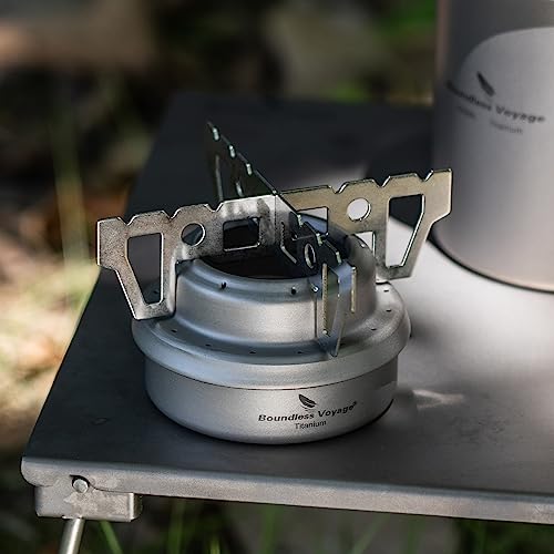 Titanium Spirit Burner Alcohol Stove for Camping Hiking Backpacking