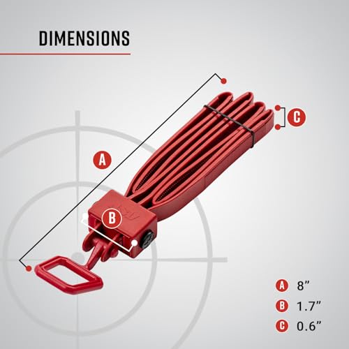 ASP Tri-Fold Disposable Handcuffs - Red 10 Pack Law Enforcement Restraints