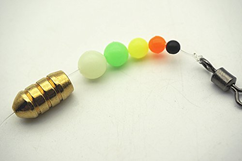 Yellow Toasis Round Hard Plastic Fishing Beads - 5 Sizes, 500pcs