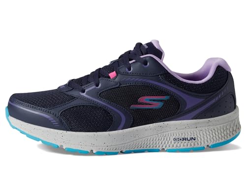 Skechers Women's Go Run Consistent Vivid Horizon Sneakers - Navy/Lavender