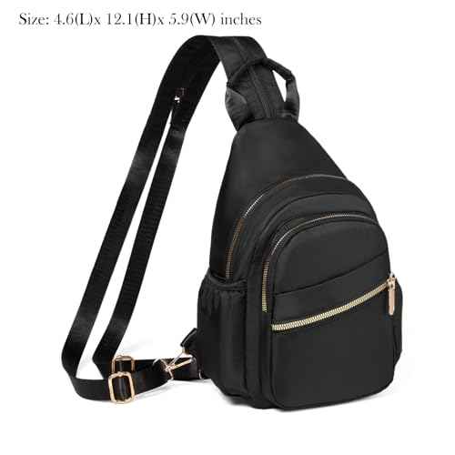 Small Crossbody Sling Bag for Women, Mini Backpack Sling Backpack Convertible, Chest Bag for Hiking Daypack