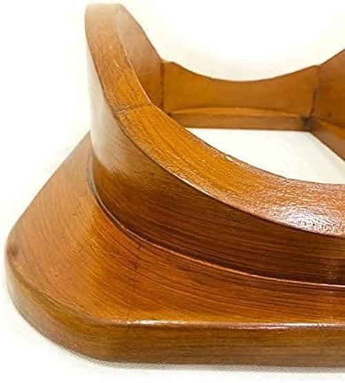 Generic Wooden Diving Helmet Stand/Base U.S Navy Mark V Scuba Divers Helmet Brown Finish Wooden Base - Wooden Display Scuba Dive Helmet Stand US Military Diving Gear Holder Home Office Decor