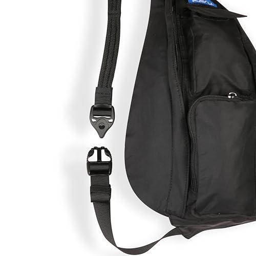 KAVU Mini Slingback Pack with Adjustable Rope Shoulder Strap - One Size / Black