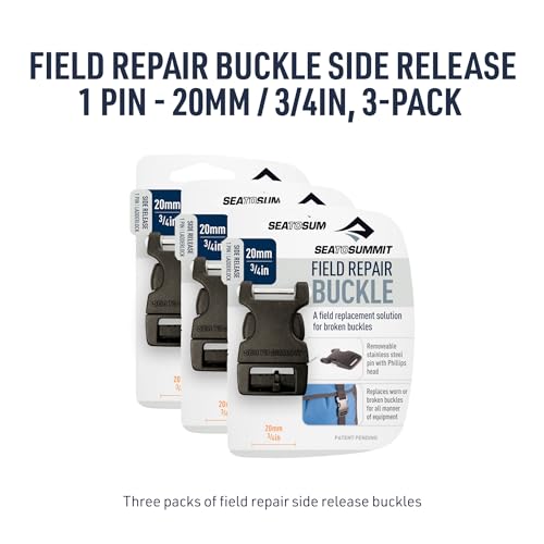 20mm Side Release Buckle 3-Pack for Outdoor Gear Repair - Field Replacement