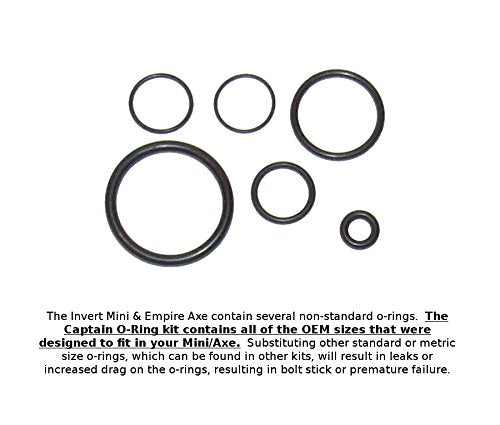 Captain O-Ring Invert Mini/Empire Axe - 3X Oring Rebuild Kit