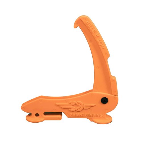 Tethrd Fold N Go Saddle Hunting Gear Accessory Hook - Super Strong and Lightweight - Ideal for Hanging a Bow, Rifle, Backpack, or use as a Rifle Rest, Orange