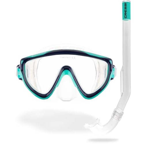 Cressi Junior Mask & Snorkel Kit- Lightweight and Comfortable - Tinetto & Mini Island- Designed in Italy by Cressi